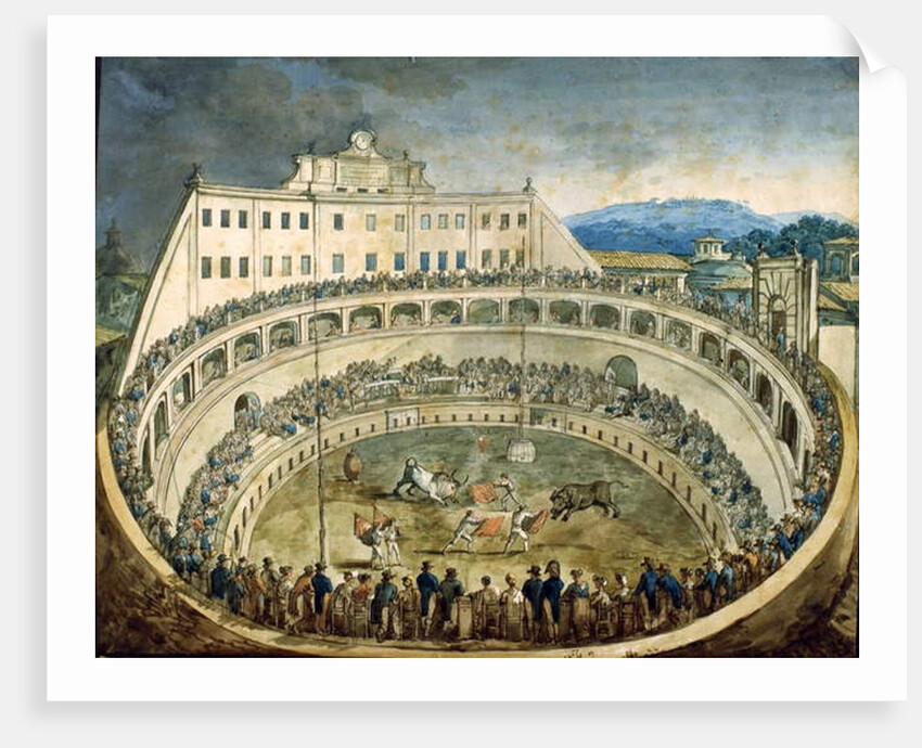 Bullfight by Bartolomeo Pinelli