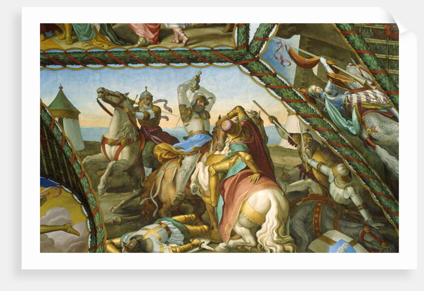 The Duel of the Six Knights by Julius Schnorr von Carolsfeld