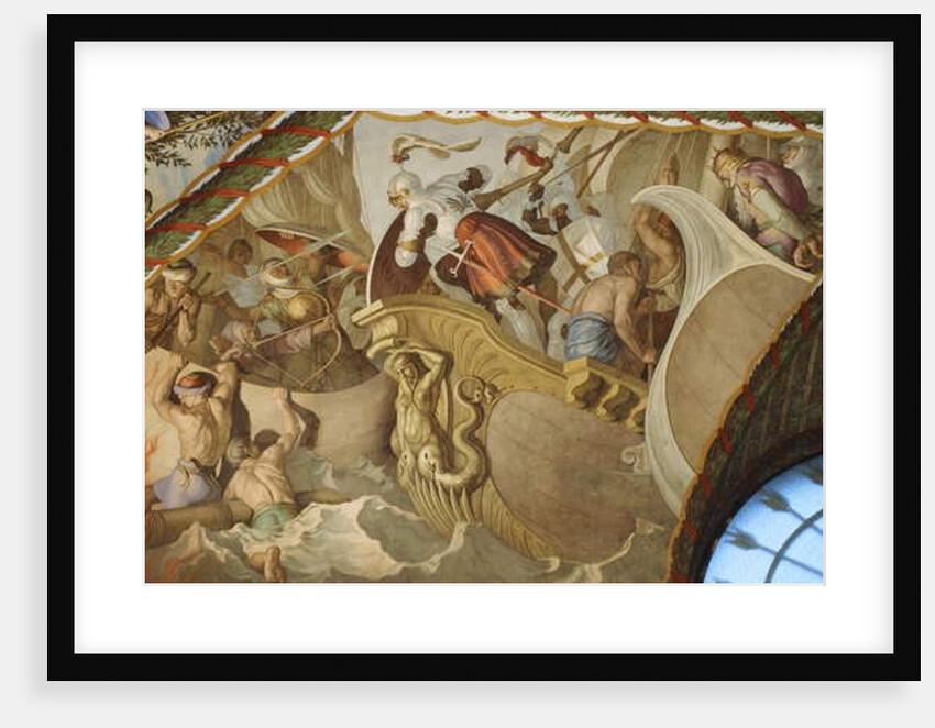 Naval battle by Julius Schnorr von Carolsfeld