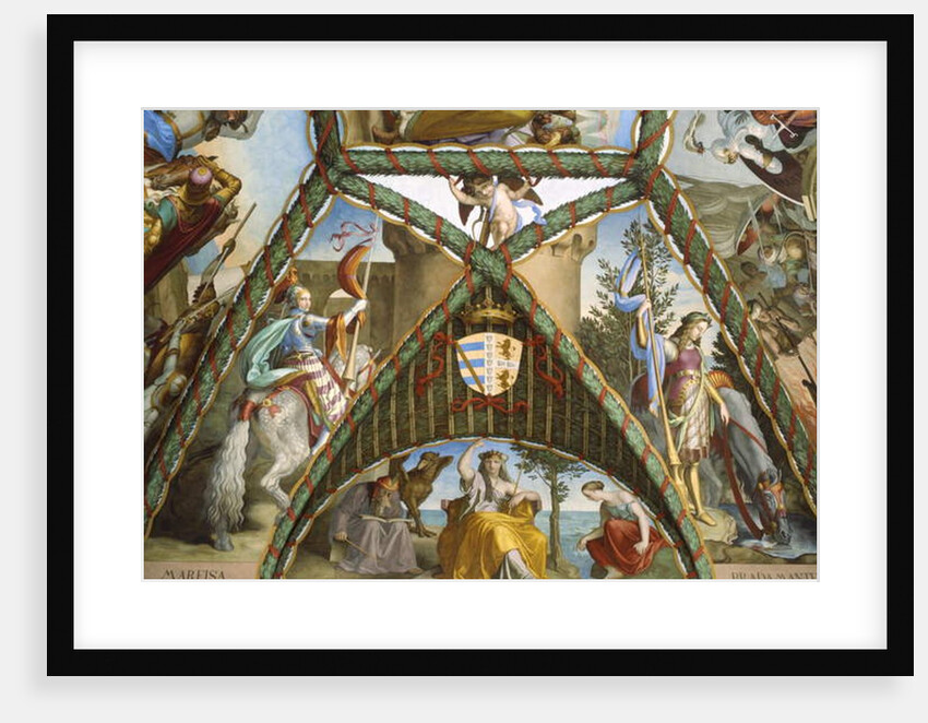 The Sorceresses Melissa, Atlante, Alcina and the figures of Marfisia and Bandimarte by Julius Schnorr von Carolsfeld