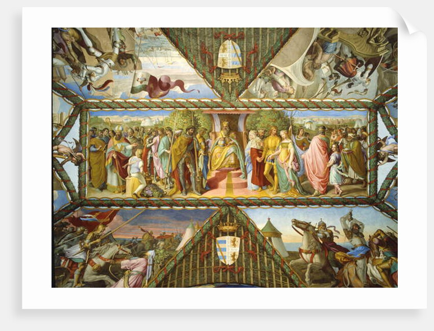 The Triumph of Charlemagne and the Christian Army by Julius Schnorr von Carolsfeld