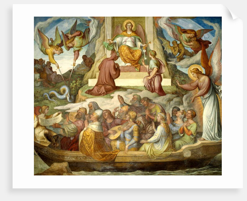 The Boat of the Penitent and the Mountain of Purgatory by Joseph Anton Koch