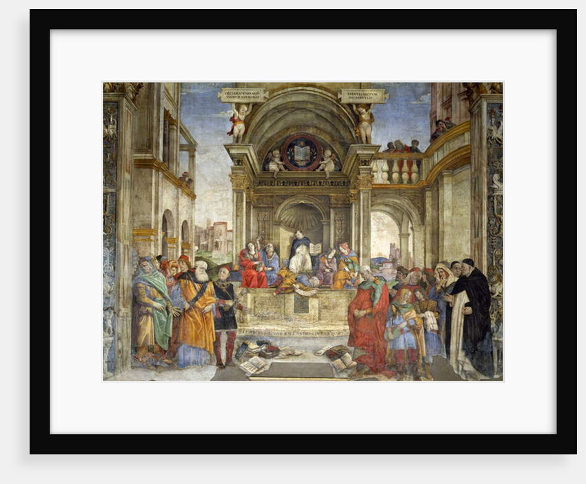 The Dispute of St Thomas, Carafa Chapel, Santa Maria sopra Minerva, Rome, 1488-93 by Filippino Lippi