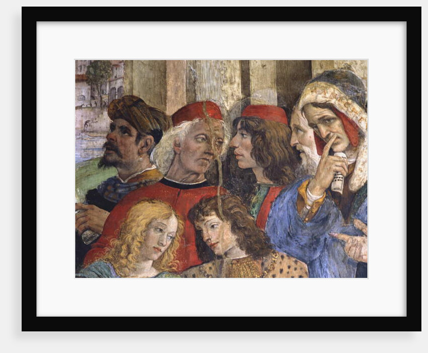 Detail from the Dispute of St Thomas, Carafa Chapel, Santa Maria sopra Minerva, Rome, 1488-93 by Filippino Lippi