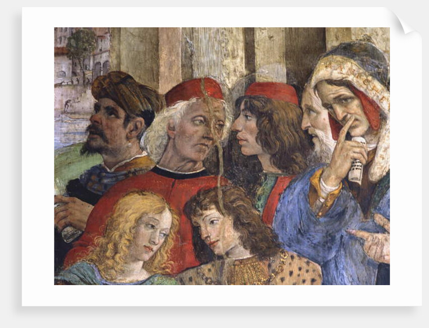 Detail from the Dispute of St Thomas, Carafa Chapel, Santa Maria sopra Minerva, Rome, 1488-93 by Filippino Lippi