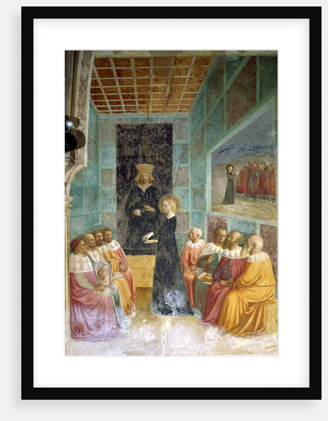 The Dispute of Saint Catherine by Tommaso Masolino da Panicale