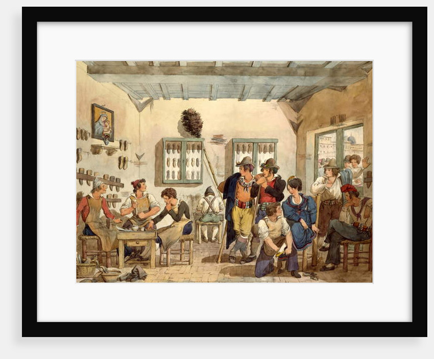 Cobbler's Shop by Bartolomeo Pinelli