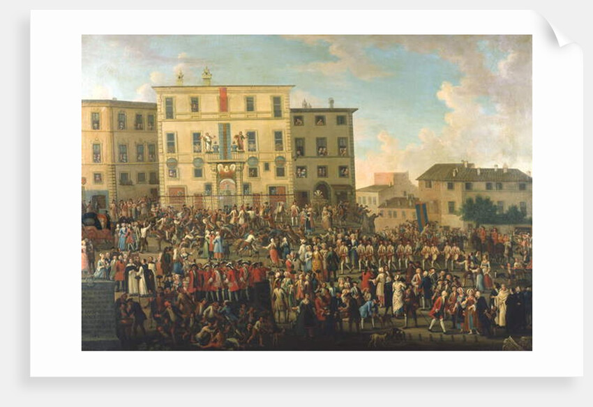 Festival in the garden of the Palazzo Rospigliosi by Giovanni Reder