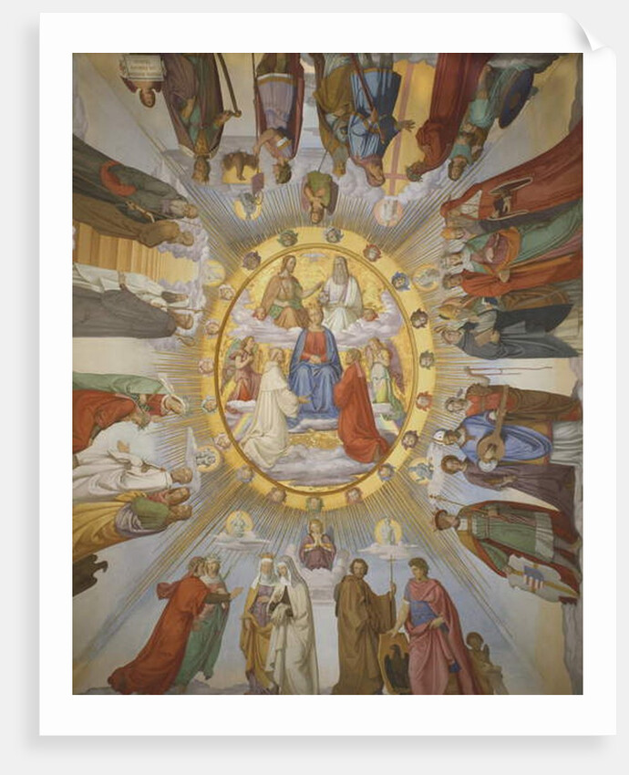 The Empyreum, Dante Room, Casino Massimo, Rome, 1818-24 by Philipp Veit