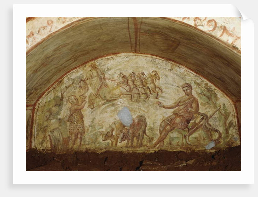 The Ascension of Elijah, Catacombs of Via Latina, Rome by Roman Roman