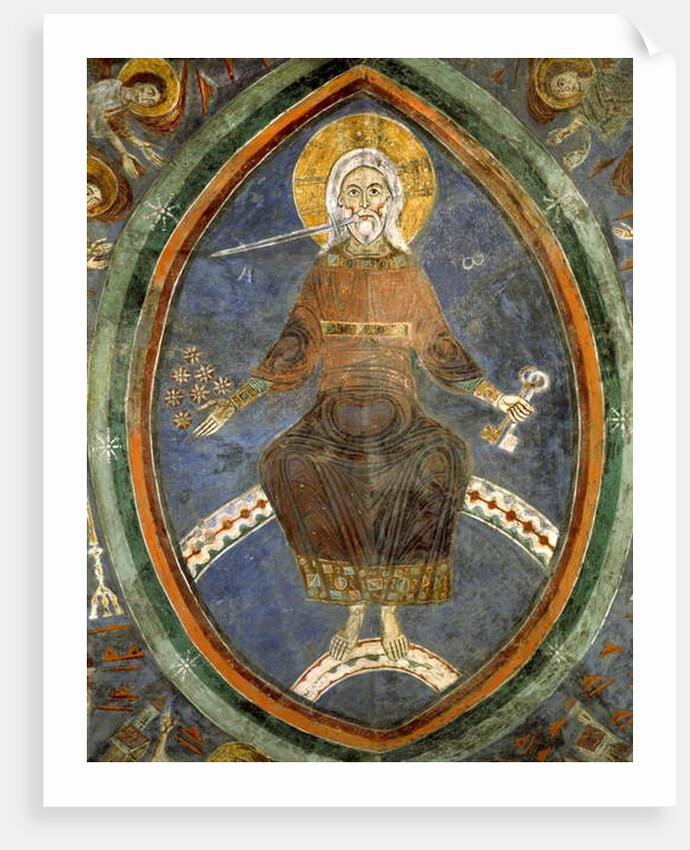 Christ of the Apocalypse, Crypt of Anagni Cathedral, 1237 by Romanus Friar