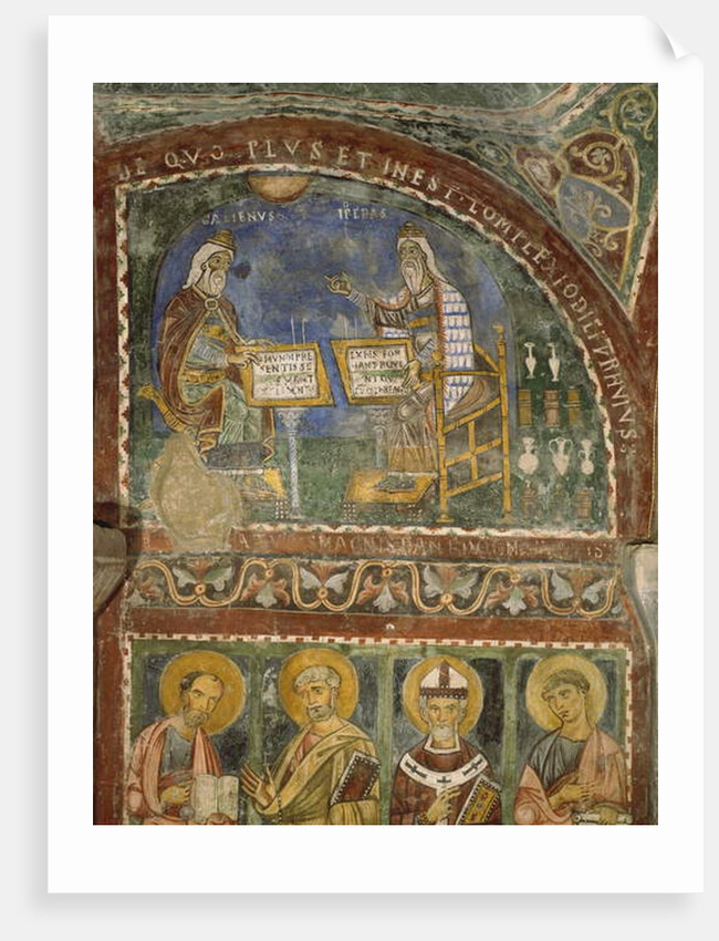 Hippocrates and Galen, Crypt of Anagni Cathedral by Italian School
