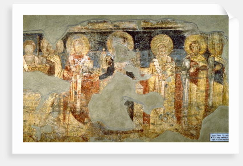 Virgin Mary and Pope Adrian I by School Italian