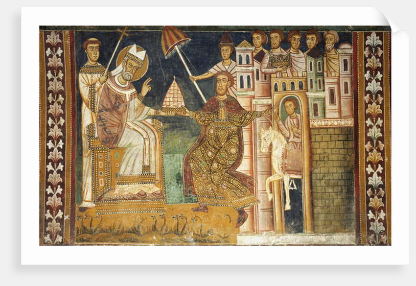 Constantine receiving gifts by Italian School