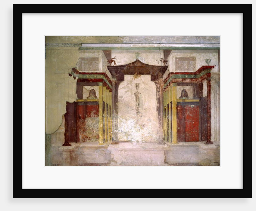 South wall of the Room of the Masks, House of Augustus, Palatine Hill, Rome by Roman Roman