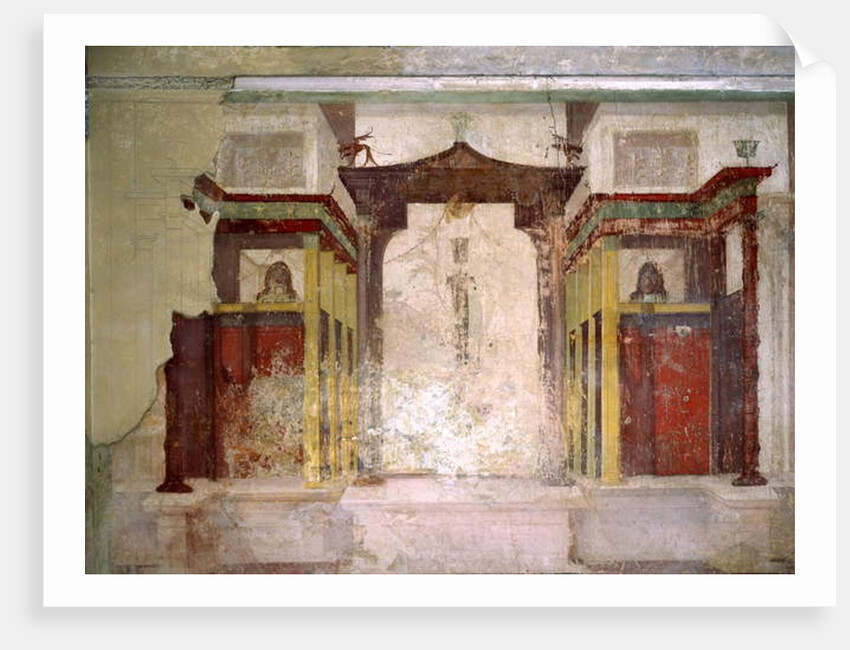 South wall of the Room of the Masks, House of Augustus, Palatine Hill, Rome by Roman Roman