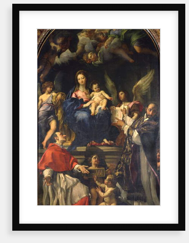 The Virgin Enthroned between Saints Carlo Borromeo and Ignatius of Loyola, c.1685 by Carlo Maratti
