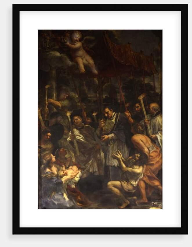Saint Charles carrying the Holy Nail in Procession during the Plague by Pietro da Cortona