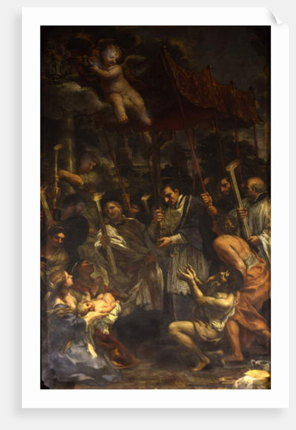 Saint Charles carrying the Holy Nail in Procession during the Plague by Pietro da Cortona