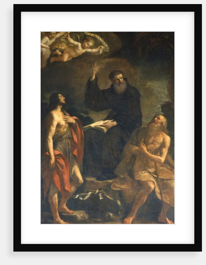 St. Augustine, St. John and St. Jerome by Guercino