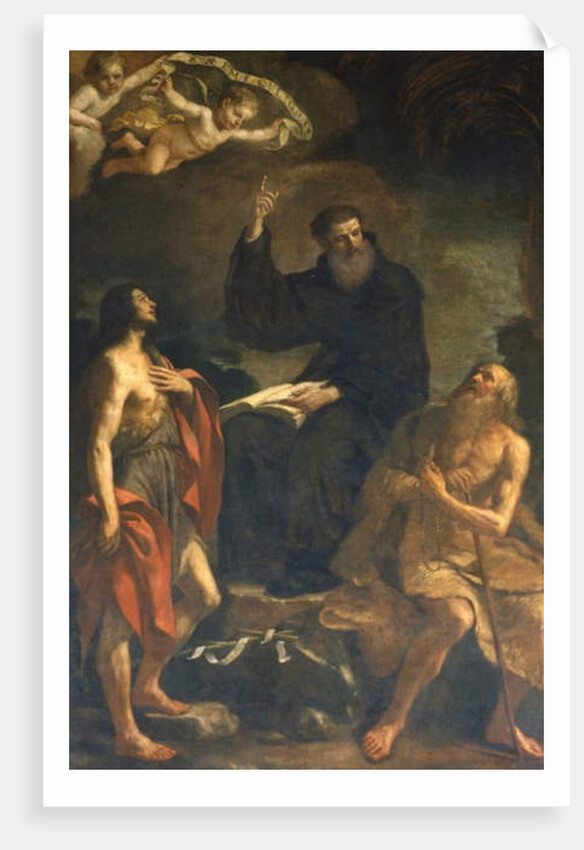 St. Augustine, St. John and St. Jerome by Guercino