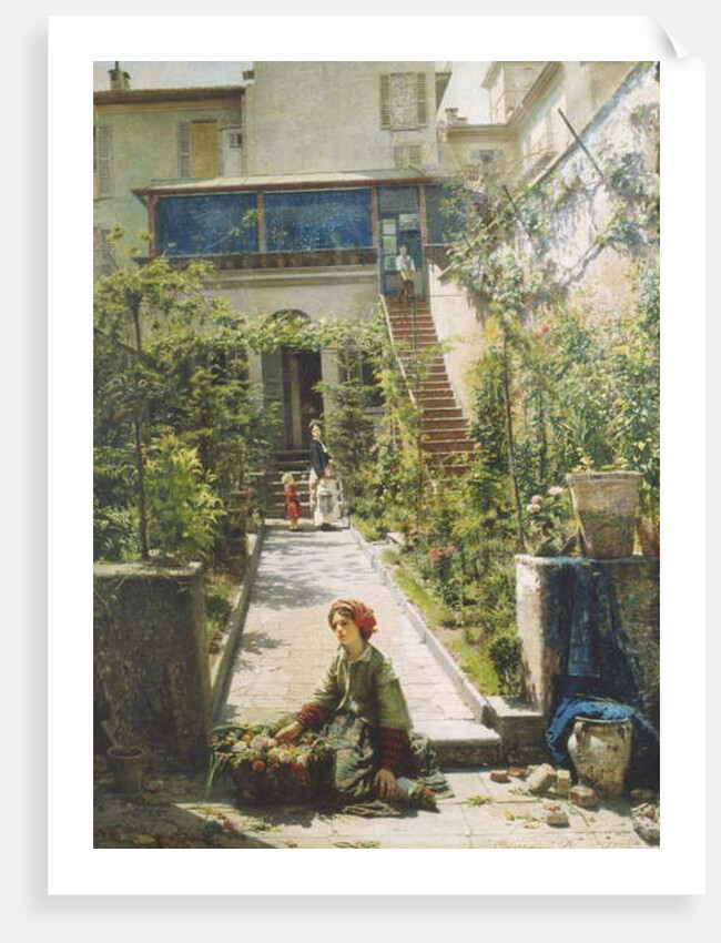 The Little Flower Girl by Filippo Carcano