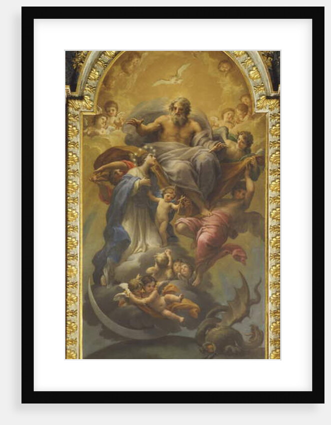 The Eternal Father Welcomes the Virgin by Francesco Mancini