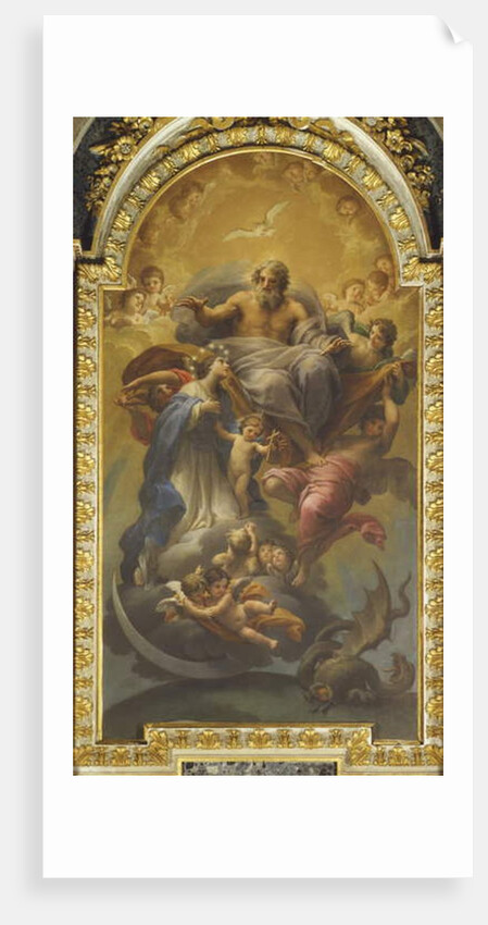 The Eternal Father Welcomes the Virgin by Francesco Mancini