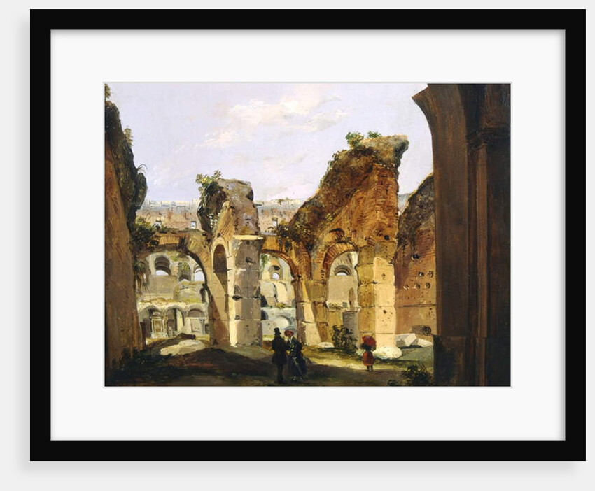 Entrance to the Colosseum and the old Via Crucis by Ippolito Caffi