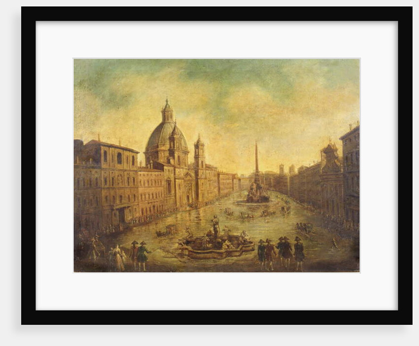 Piazza Navona Flooded by Italian School