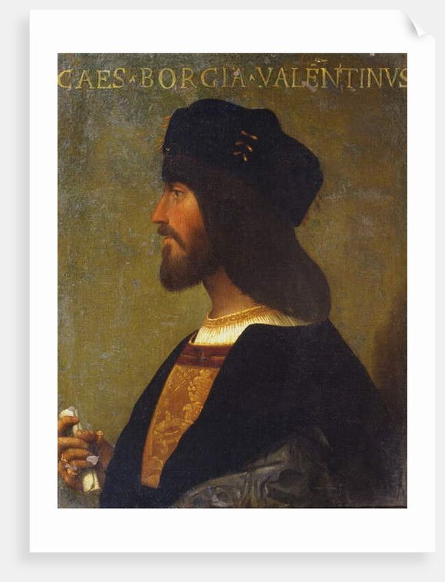 Portrait of Cesare Borgia by Italian School