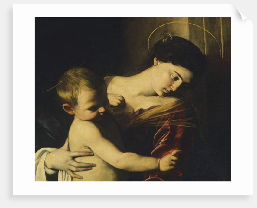 Detail from Madonna of Loreto, c.1606 by Michelangelo Merisi da Caravaggio