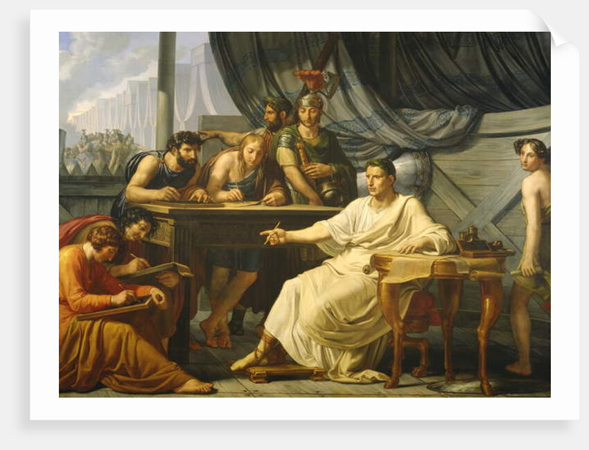 Caesar Dictating his Commentaries by Pelagio Palagi