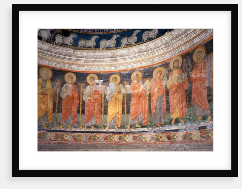 Jesus and Mary among the Twelve Apostles by Italian School