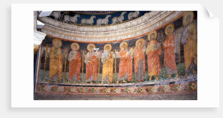 Jesus and Mary among the Twelve Apostles by Italian School
