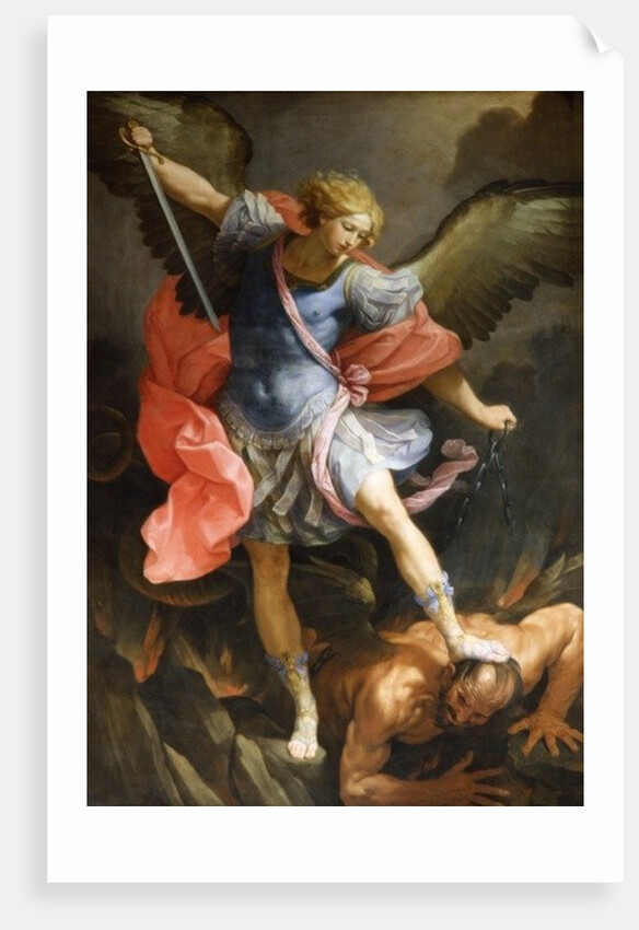 Archangel Michael Defeating Satan, c.1636 by Guido Reni