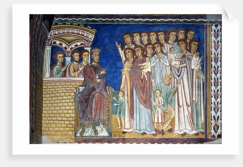 Constantine the Leper comforts the Pious Women by School Italian