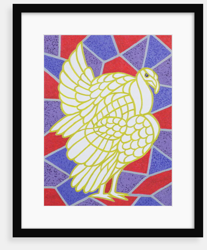Turkey on Stained Glass by Pat Scott