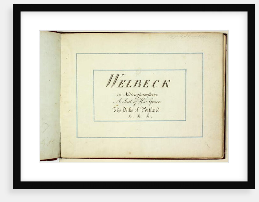 Red Book: Welbeck, 1793 by Humphry Repton