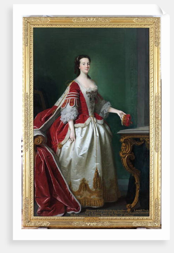 Lady Margaret Cavendish-Holles-Harley, Duchess of Portland, c.1744 by Thomas Hudson