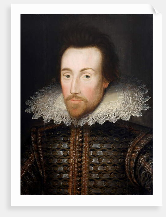 William Shakespeare, c.1610 by English School