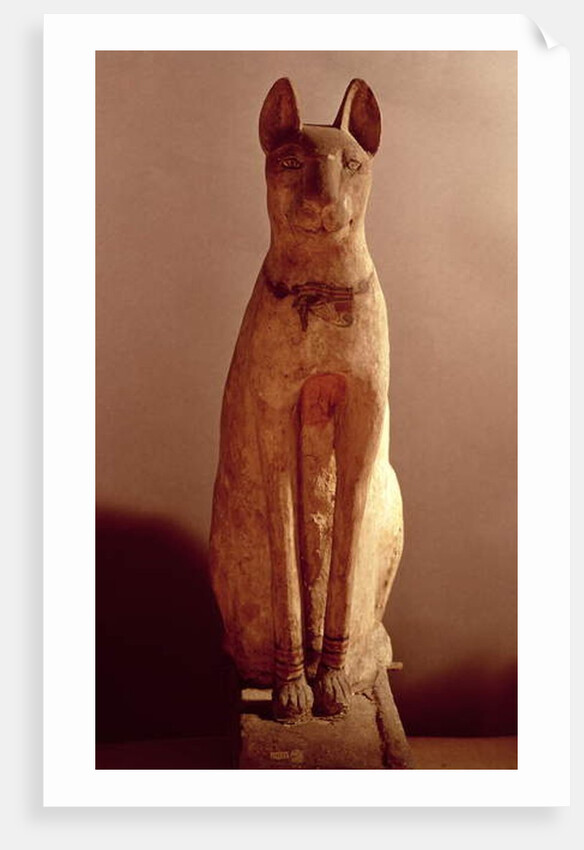 Coffin of a cat protected by the goddess Bastet by Egyptian Egyptian