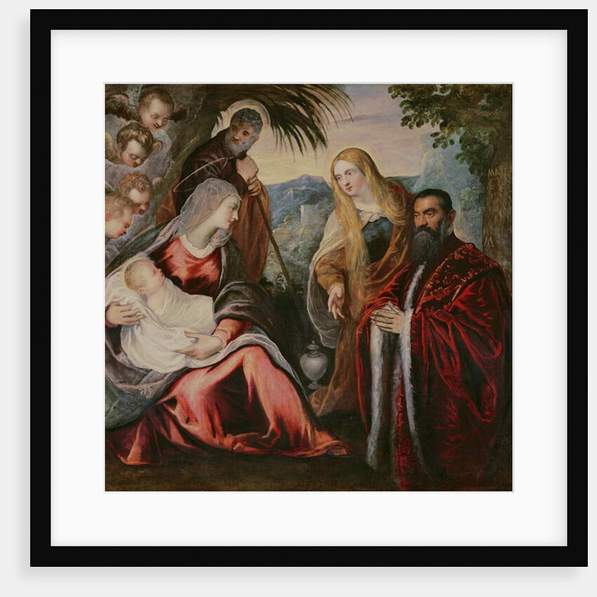 Holy Family with Matteo Saranzo by Jacopo Robusti Tintoretto