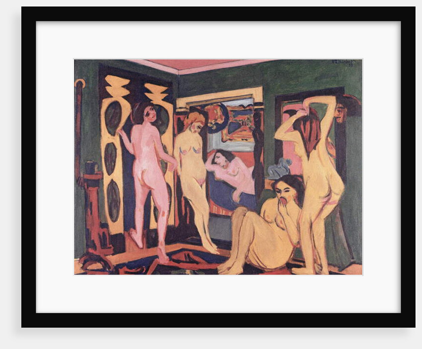 Bathers in a Room, 1908 by Ernst Ludwig Kirchner
