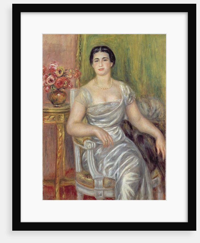 Portrait of the poetess Alice Valliere-Merzbach, 1913 by Pierre Auguste Renoir