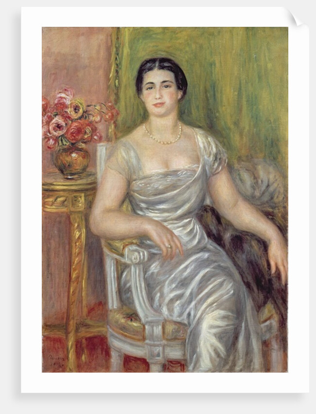 Portrait of the poetess Alice Valliere-Merzbach, 1913 by Pierre Auguste Renoir