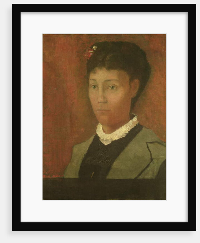 Portrait of the artist's wife, Madame Odilon Redon, 1882 by Odilon Redon