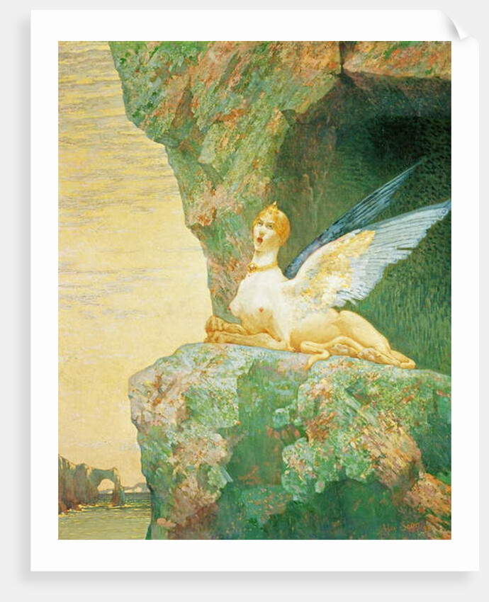 The Despair of the Sphinx, 1890 by Alexandre Seon