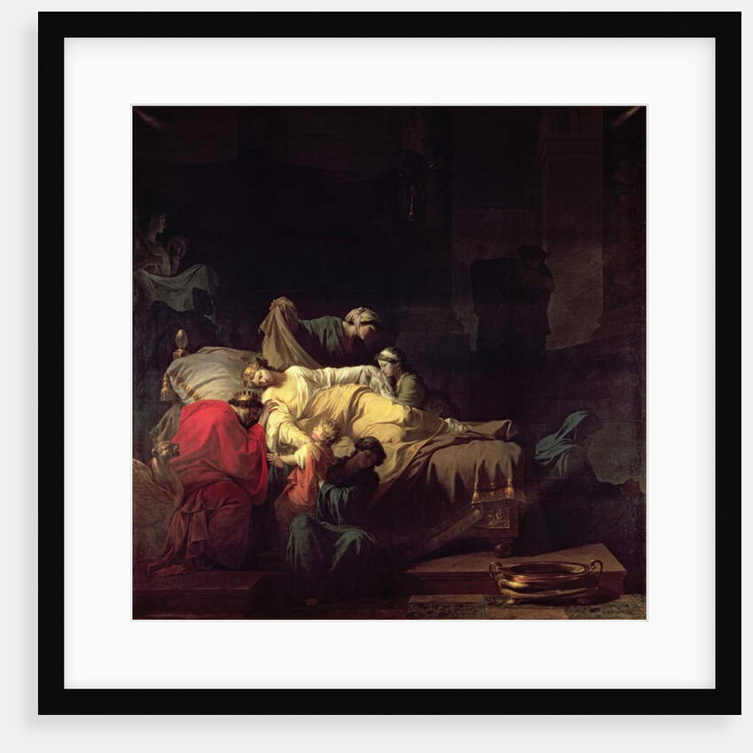 Alcestis sacrifices herself to save her husband Admetus, King of Pherae, 1785 by Jean Francois Pierre Peyron