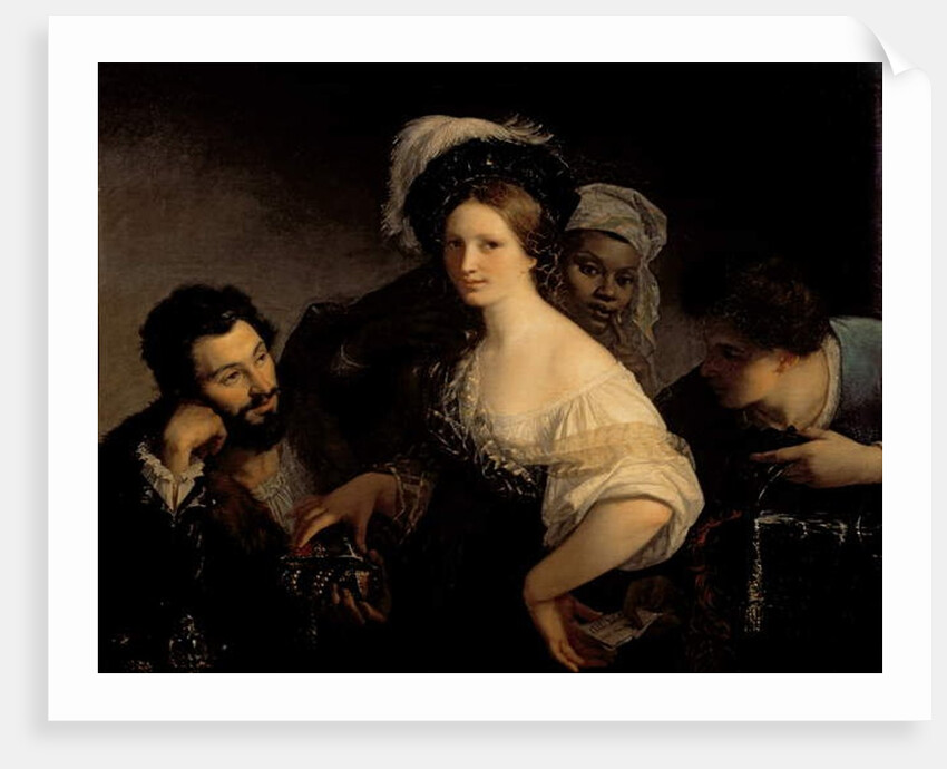 The Young Courtesan, 1821 by Alexandre Francois Xavier Sigalon